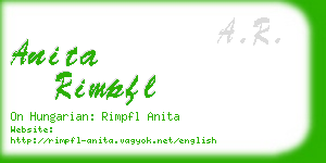 anita rimpfl business card